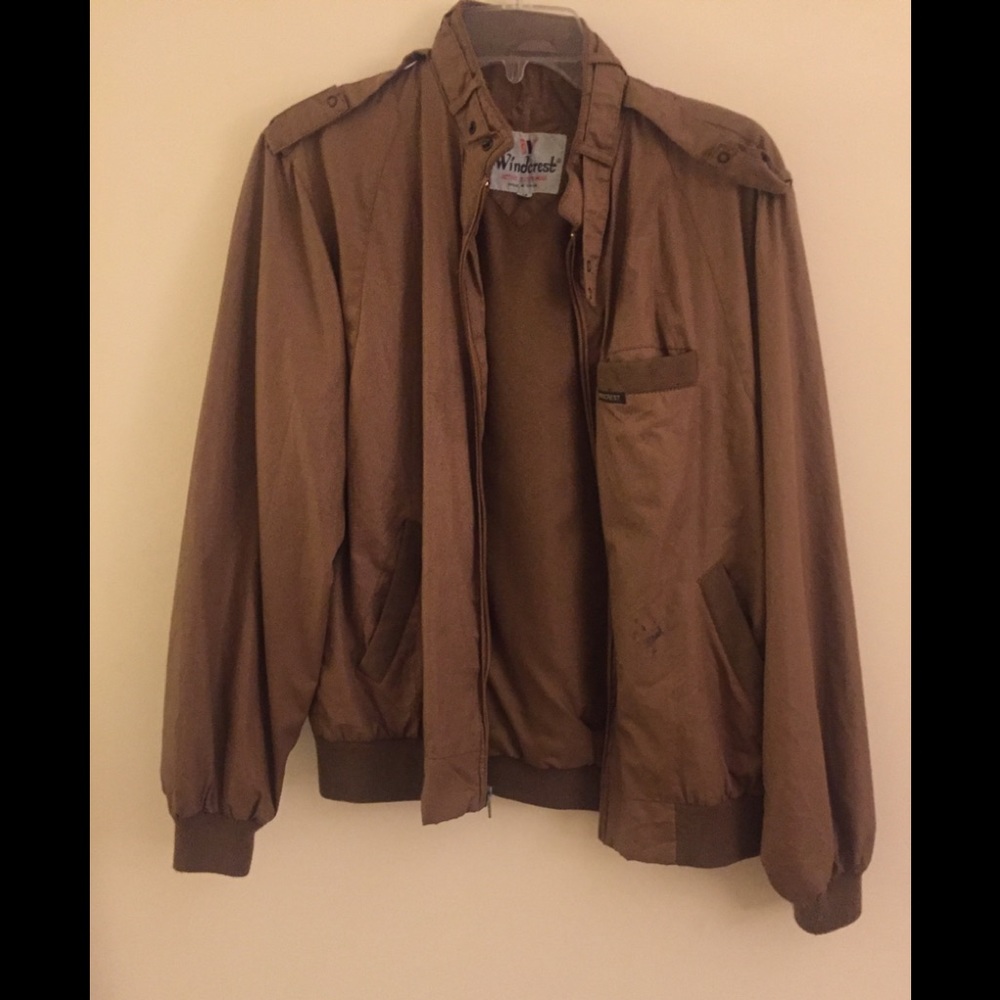 Vintage Brown Bomber Jacket